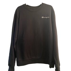 Champion Black Crewneck Sweatshirt with Classic Design